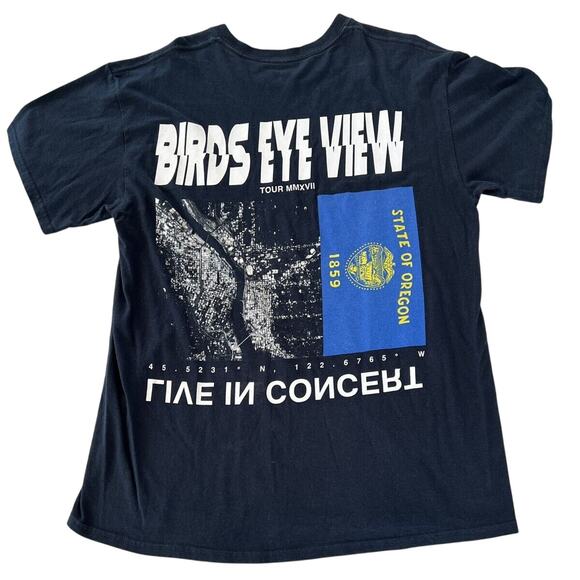 TRAVIS SCOTT 2017 Birds Eye View Tour State of Oregon Tee Size XL - Picture 1 of 6